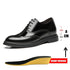 Platform High Heel Casual Men Brogue Genuine Leather Oxford Dress Shoes